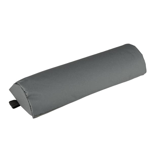 Fällbar solstol med armstöd 2 lägen metallram grå 160–170 cm