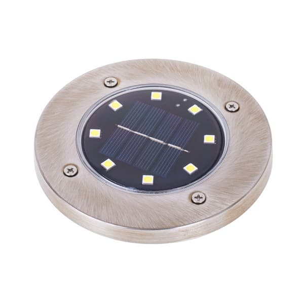 Solcelle jordlamper LED 4-pak IP44 med skumringssensor 8 LED varm hvid