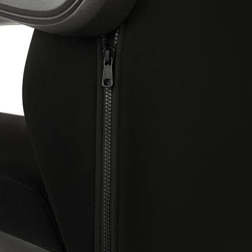 Stolsöverdrag gamingstol 4-delat svart polyester för stol med armstöd
