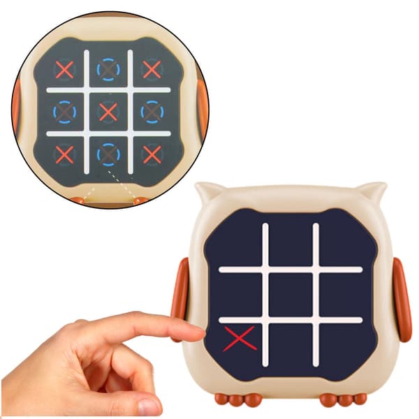 Elektronisk spil 3-i-1 Tic Tac Toe/Par/Hukommelse med lys og lyd