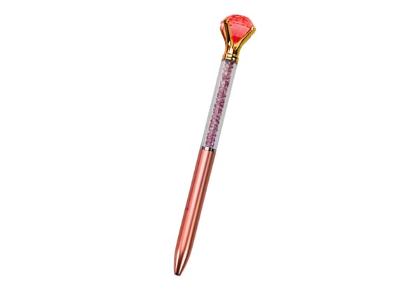 Kuglepen med diamanttop blåt blæk 16 cm, 48-pack, farvevalg