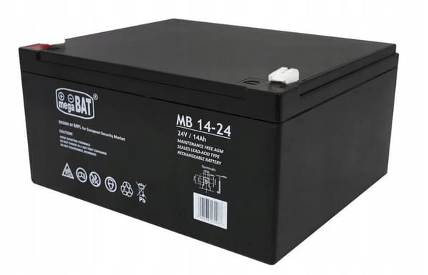 GEL-batteri AGM 24V 10Ah vedligeholdelsesfrit til bil og nødstrøm