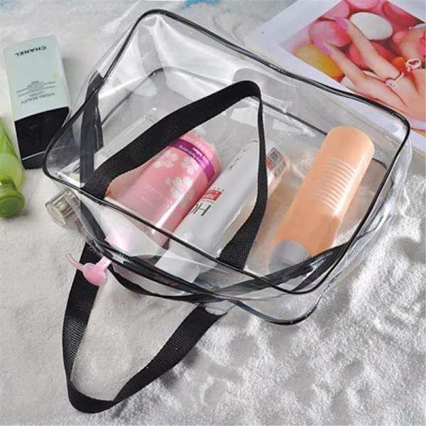 Necessary transparent make-up bag - Clear
