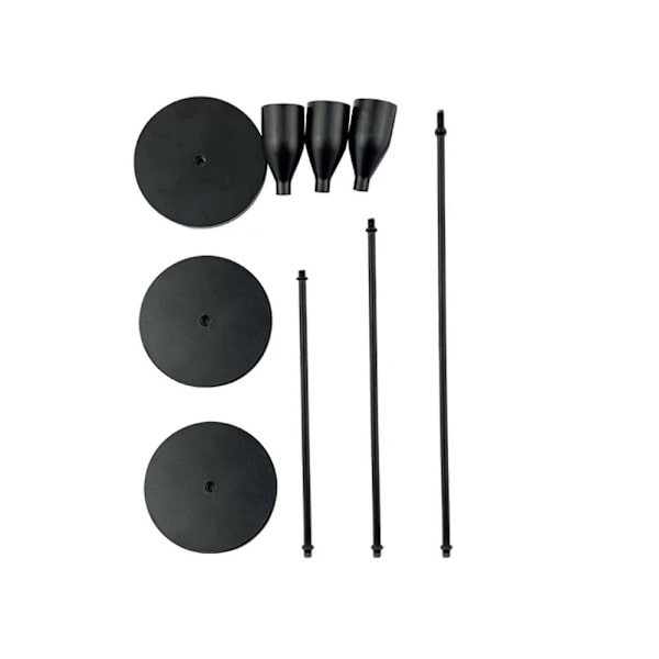 Ljusstakar metall 3-pack mattsvart
