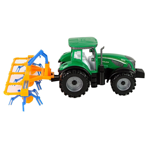 Legetøjstraktor med rive friktionsdrift 24 cm, 3+ år