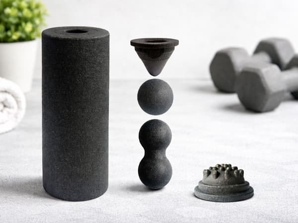 Massage roller set 5-i-1 EPP-skum för hela kroppen svart