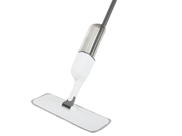 Spraymopp med vattentank 450 ml och 3 mikrofiberdukar vit 125 cm