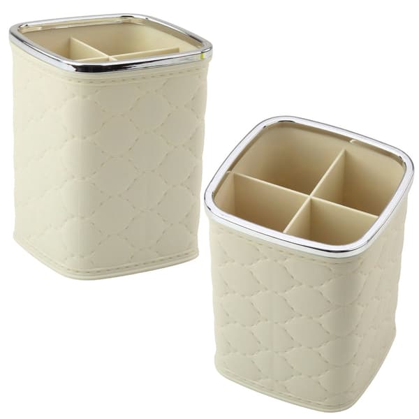 Borsteorganisatör i plast 4 fack 9,5x9,5x12 cm