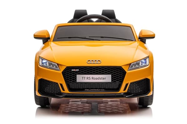 Batteribil Audi TTRS til børn gul 103 cm