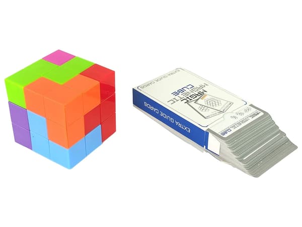 Magnetisk byggeklods legetøj 7 dele + 54 puslekort (108 udfordringer)