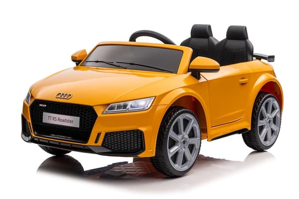Batteribil Audi TTRS til børn gul 103 cm