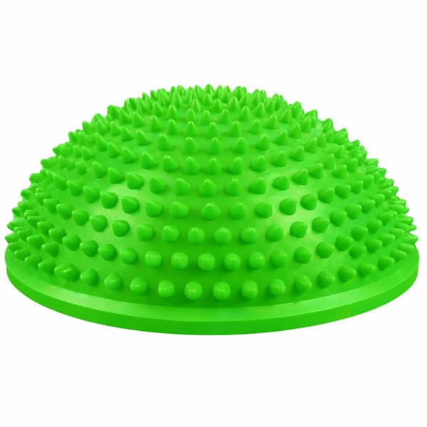 Sensorisk balanshalvboll 16 cm med massagepiggar för rehab och terapi