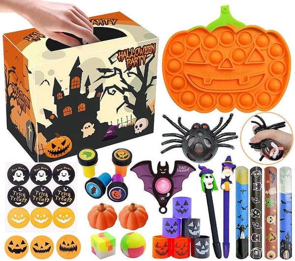 Halloween fidgetleksaker anti-stress set 30 delar, från 3 år