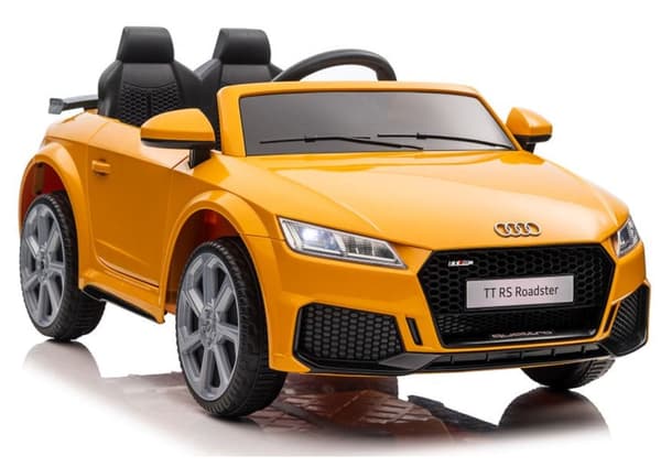 Batteribil Audi TTRS til børn gul 103 cm