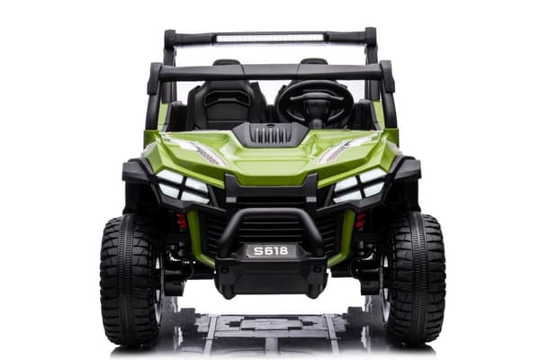 Elektrisk ride-on bil til børn, grøn, batteridrevet