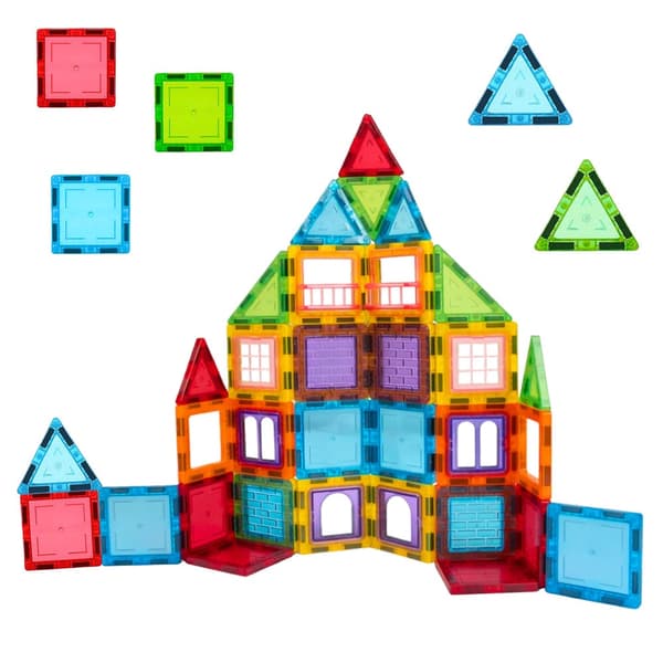 Magnetiske byggeklodser 3D 45 dele med idébog