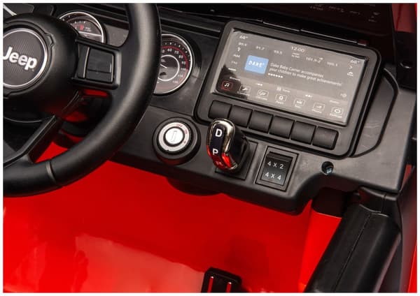 Batteridriven åkbil Jeep Rubicon 4x4 för barn, orange