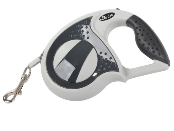 Automatisk hundesnor 5 m sort til hund op til 20 kg