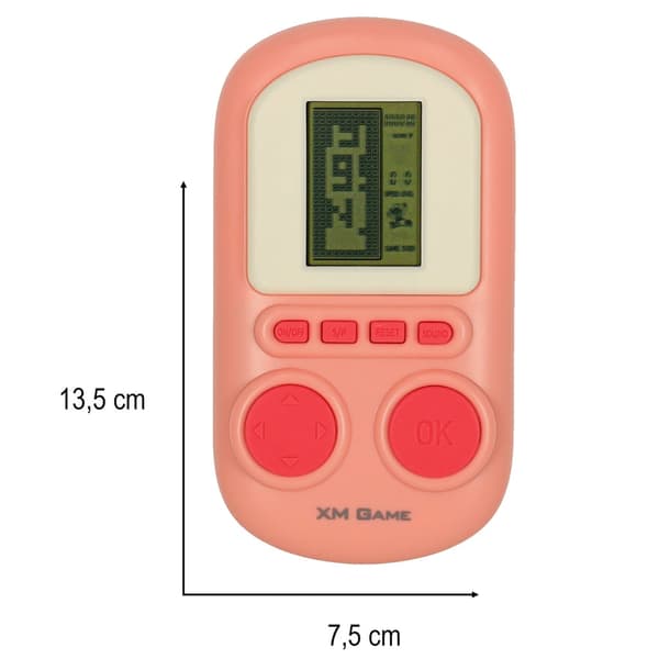 Mini arkadspel bärbar spelkonsol för barn 6+ rosa, 2x AAA Rosa