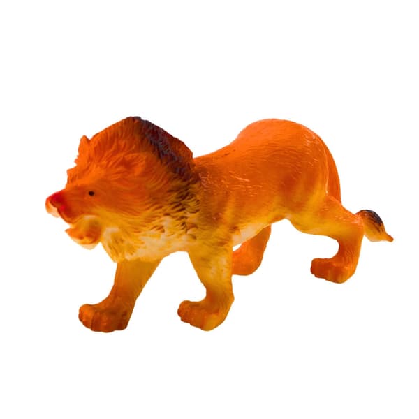 Vilda djurfigurer set 4-pack lejon giraff panda flodhäst plast