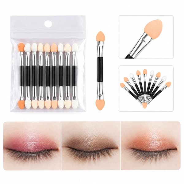 Luomivärin applikaattorit kaksipuolisilla sienikärjillä 10-pack Multicolor