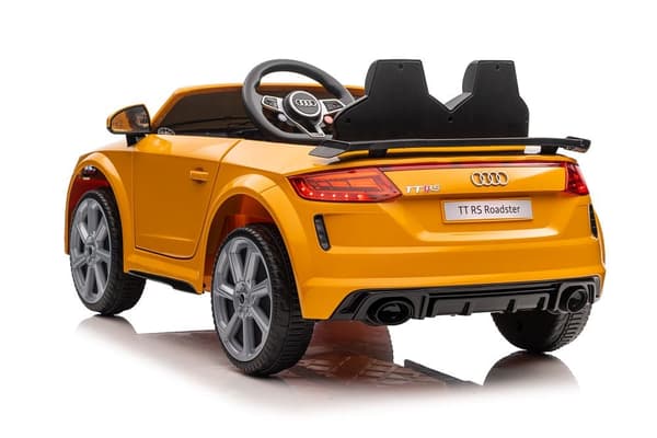 Batteribil Audi TTRS til børn gul 103 cm