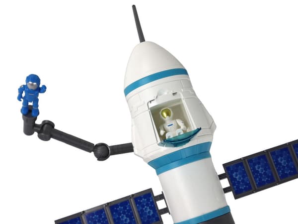 Rymdraket leksaksset med starttorn 66 cm, ljus/ljud, 2 astronauter