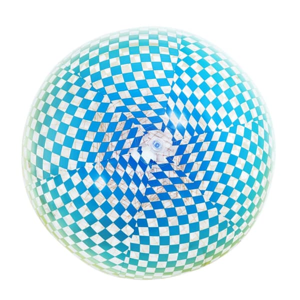 Oppustelig strandbold 107 cm PVC 1 luftkammer geometrisk mønster