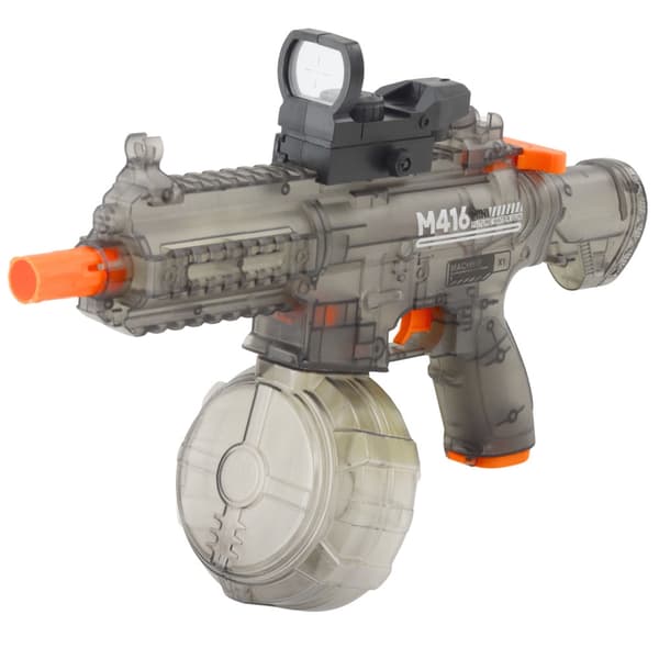 Elektrisk vandpistol M416 450 ml genopladelig USB Transparent sort