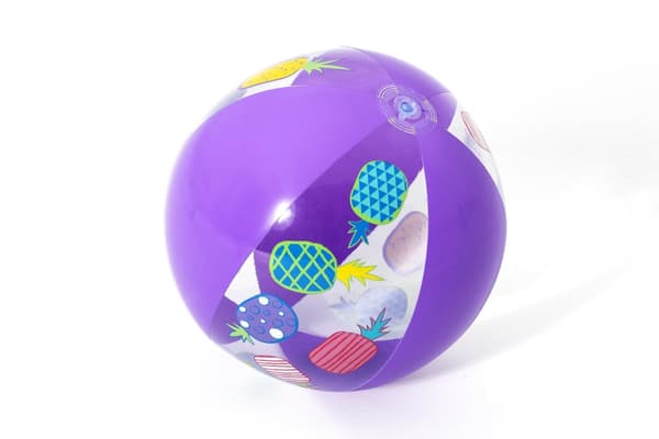 Oppustelig strandbold lilla 51 cm PVC til pool og strand 2+