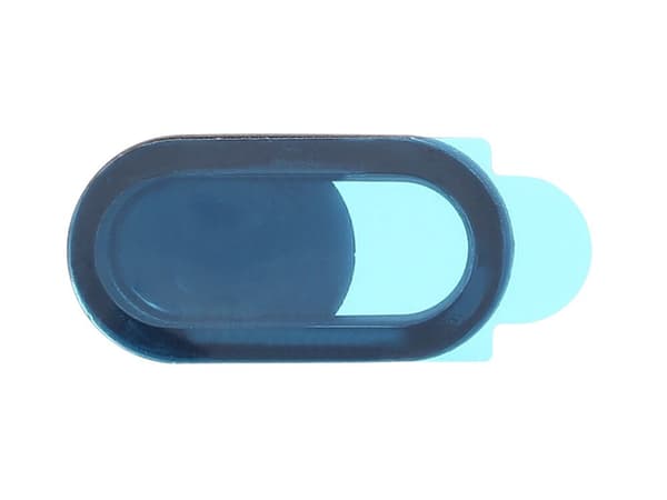 Kameraafdækning med skydeklap sort 3-pack 18x9x0,8 mm