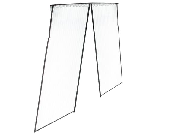 Magnetisk insektnet til dør 110x220 cm sort polyester med stifter Black
