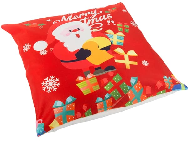 Julkuddfodral 45x45 cm tomtemotiv med dold dragkedja