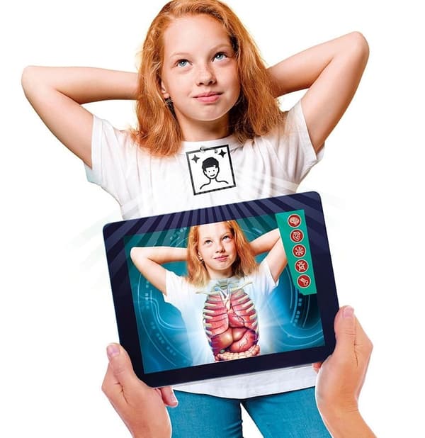 Anatomispil med skeletmodel og AR-app, 8+ år