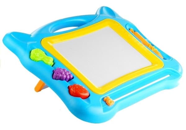 Magnetisk tegnesæt med stempler og mini-tavle, 4 dele