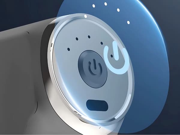 Massagepistol med 4 massagehoveder 6 niveauer USB-C grå