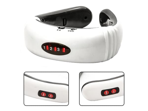 Nakkemassageapparat med impulser 6 programmer inkl. 2 elektroder