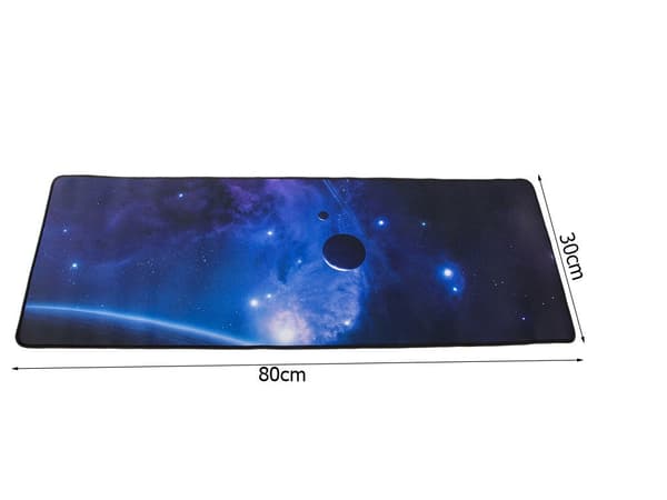 XXL musemåtte 80x30 cm skrivebordsunderlag kosmosmotiv
