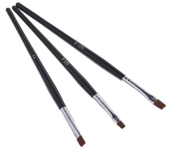 Perfekt Nagelkonstset - 3 UV Penslar + 5 Dotting Tools
