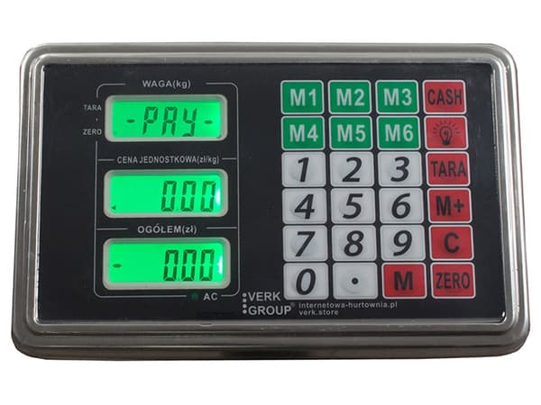 Platformvægt 300 kg rustfri vægtplade 40x50 cm LCD-display