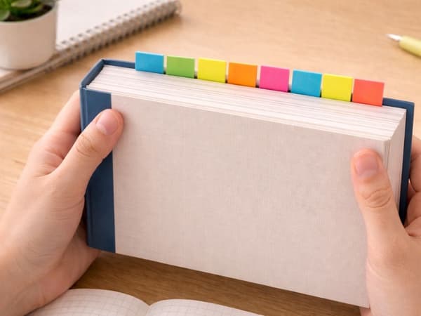 Sticky notes bokmärkesflikar set 14x5,5 cm blandade färger