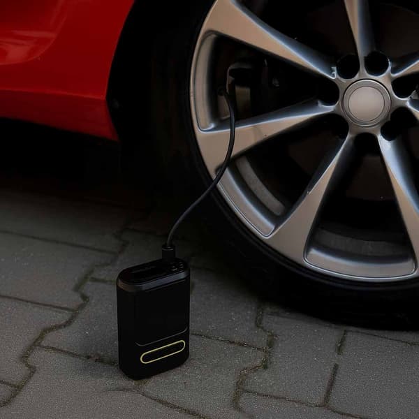 Trådlös minikompressor 150 PSI med digital display, powerbank USB-C