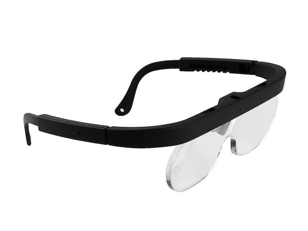Förstoringsglasögon med utbytbara linser 1,5x/2,5x/3,5x svart