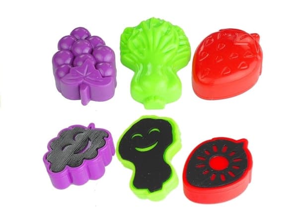 Magnetisk tegnesæt med stempler og mini-tavle, 4 dele
