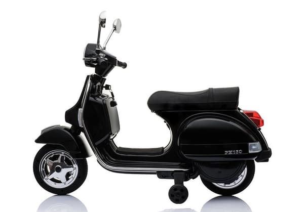 Elmotorcykel til børn 12V 2x45W 3-4 km/h sort med MP3/USB