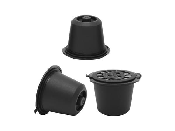 Återanvändbara kaffekapslar för Nespresso 5-pack med måttkopp/borste