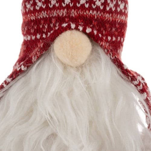 Julälva flaskpåse för vinflaska 55 cm röd/vit polyester