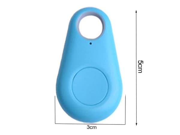 Bluetooth nøglesøger nøglering 25 m til iOS/Android blå