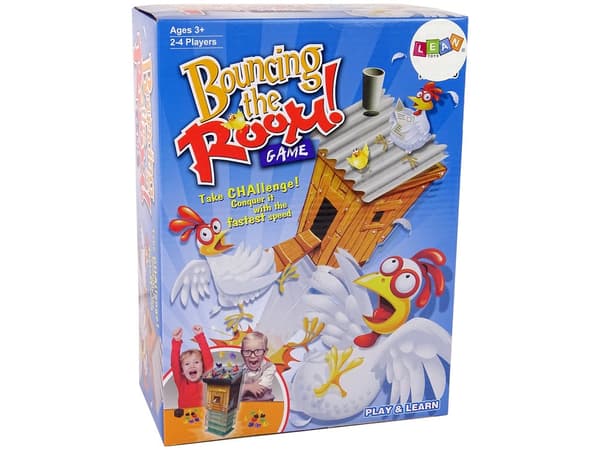 Exploding Chicken Coop färdighetsspel med exploderande hönshus, 2-4 spelare