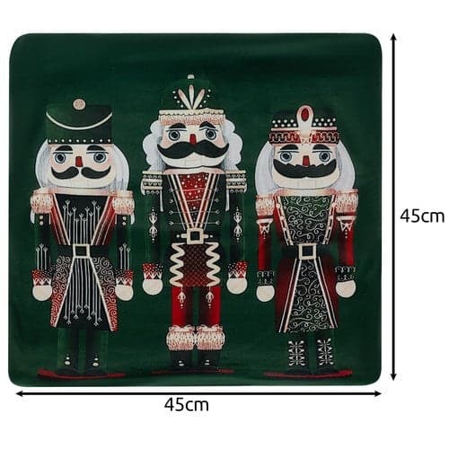 Pehmoinen tyynynpäällinen joulumotiivi nutcracker 40x40 cm polyesteri